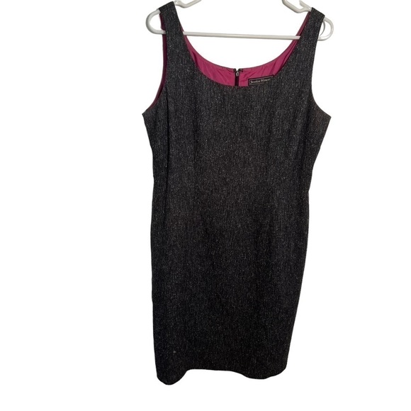 Jessica Howard Sleeveless Sheath Dress Charcoal Gray 14 - Picture 1 of 13